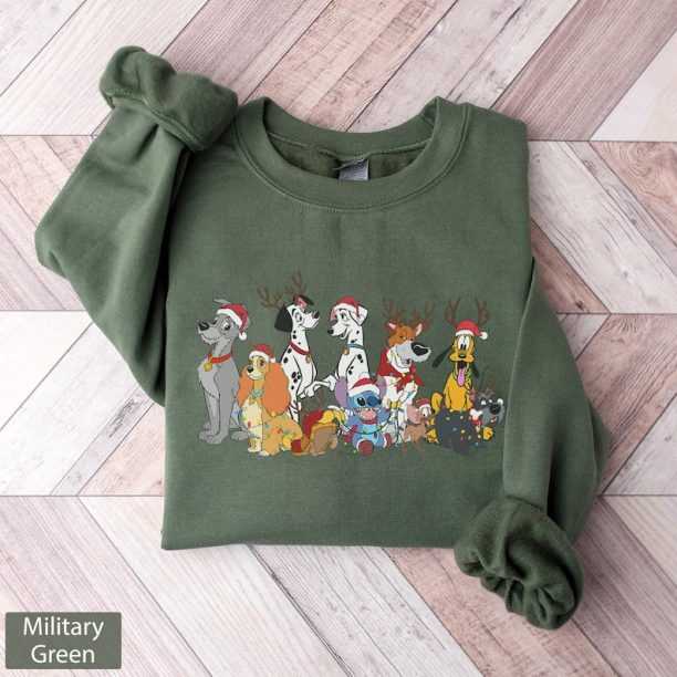 Merry Christmas Disney Dogs Sweatshirt