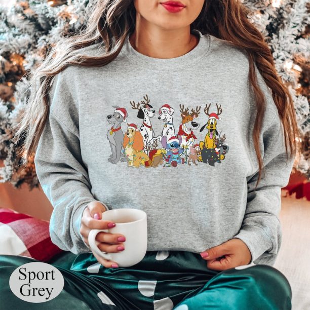 Merry Christmas Disney Dogs Sweatshirt