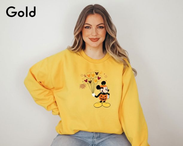 Mickey Pumpkin Sweatshirt, Disney Halloween Sweatshirt, Mickey Matching Sweatshirt, Disney Trip Sweatshirt