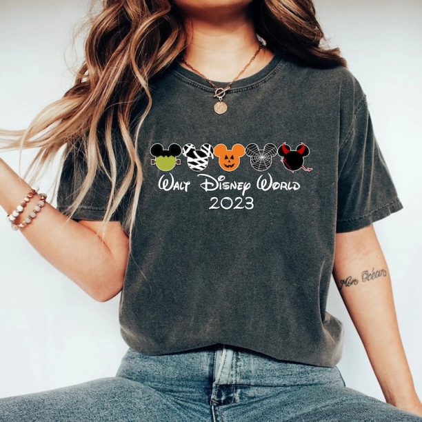 Mickey Pumpkins Head Shirt, Mickey Spooky Season Halloween Shirt, Disneyworld Spooky Shirt