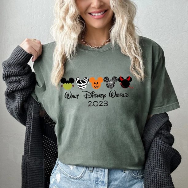 Mickey Pumpkins Head Shirt, Mickey Spooky Season Halloween Shirt, Disneyworld Spooky Shirt