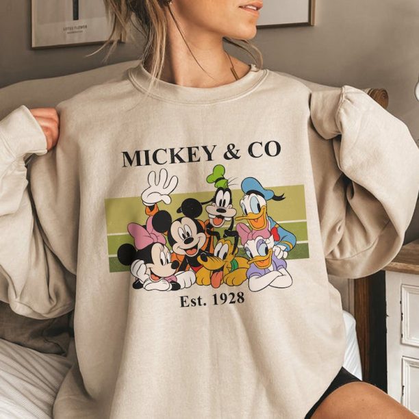 Mickey & Co Est 1928 Disney Shirt, Vintage Disney Shirts, Mickey Disney Vacation Unisex T-shirt Family Birthday Gift