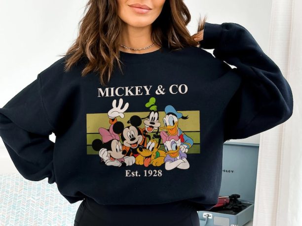 Mickey & Co Est 1928 Disney Shirt, Vintage Disney Shirts, Mickey Disney Vacation Unisex T-shirt Family Birthday Gift