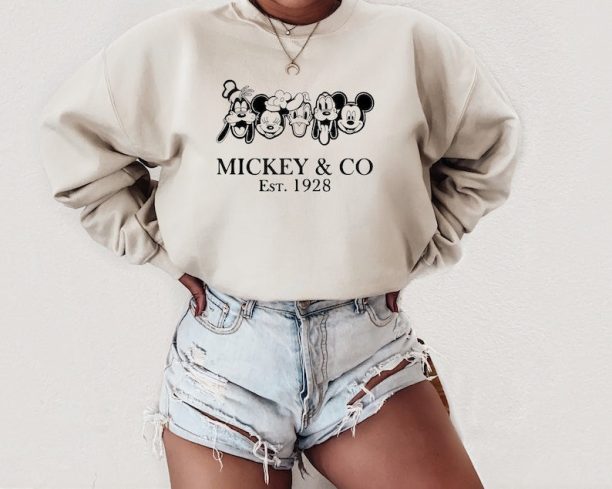 Mickey & Co sweatshirt, Disney Sweatshirt, Disney Shirts , Unisex Sweatshirt, crewneck sweatshirt, Disney sweatshirt