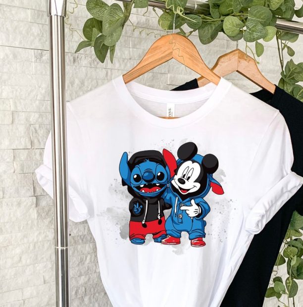 Mickey & stitch mix up unisex t-shirt Disney t-shirt, Disney fashion, Disney clothes, Disney tops