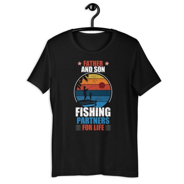 Dad And Son Fishing Shirt | Father And Son Fishing Partners For Life | Fisherman Father's Day Gift