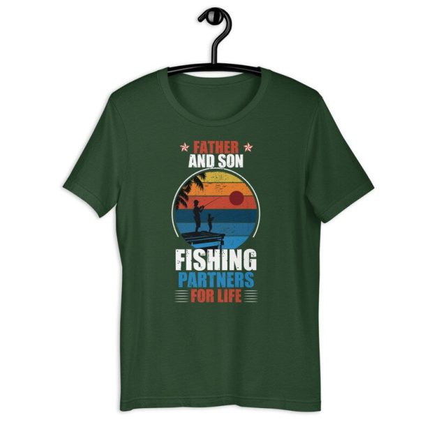 Dad And Son Fishing Shirt | Father And Son Fishing Partners For Life | Fisherman Father's Day Gift