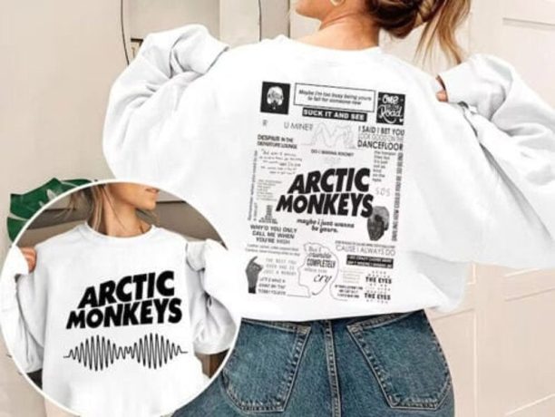 New arctic monkeys t shirt Women Aesthetic streetwear vintage Sweatshirt, AM T-Shirt, Music Lover Sweatshirt, Trending Hoodie