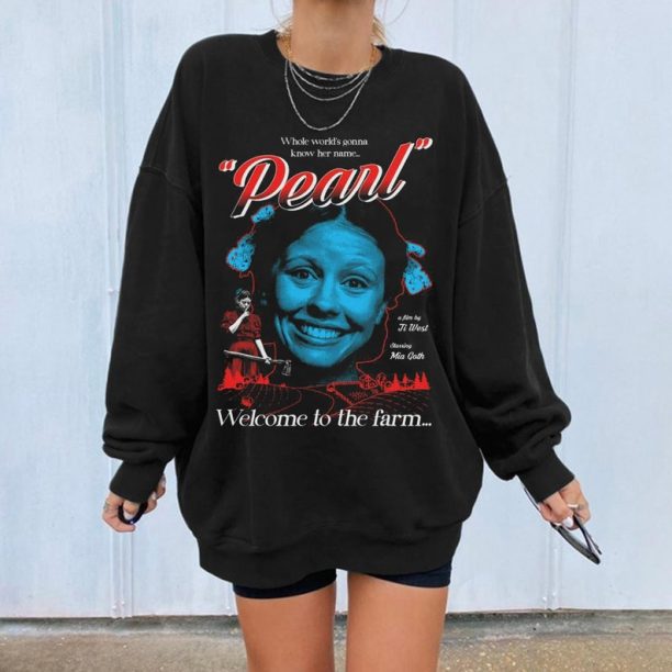 Pearl A24 Movie T-shirt, Pearl Movie Pearl Says You Can Kill Her Dreams Sweatshirt, Mia Goth Horror Movie Pearl Tee