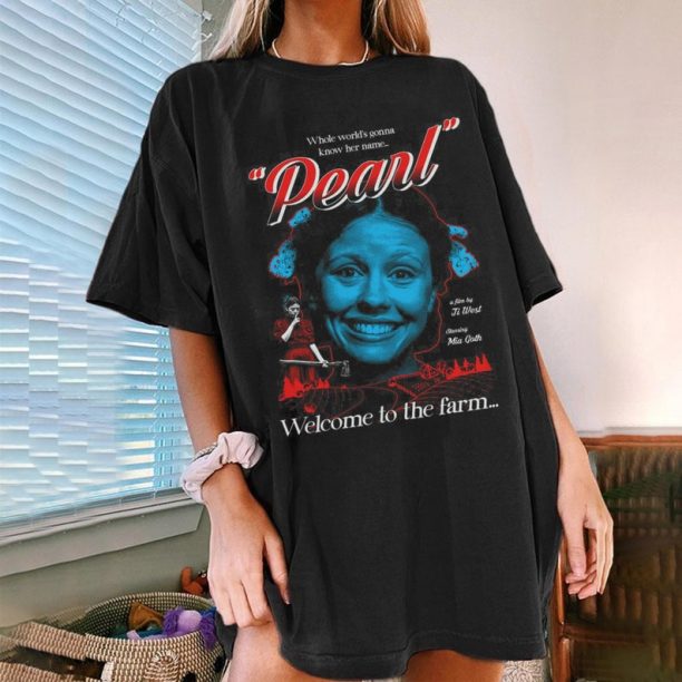 Pearl A24 Movie T-shirt, Pearl Movie Pearl Says You Can Kill Her Dreams Shirt, Mia Goth Horror Movie Pearl Tee