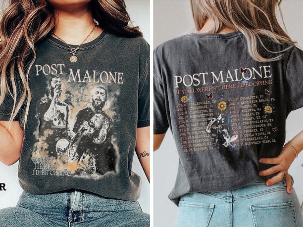 Post Malone Shirt, Posty Shirt, Posty If Y'all Weren't Here I'd Be Crying Shirt