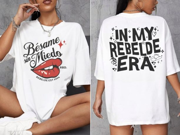 Besame Sin Miedo RBD Soy Rebelde Tour 2023 Shirt, Generacion Rebelde World Tour T-Shirt, Rebelde Merch