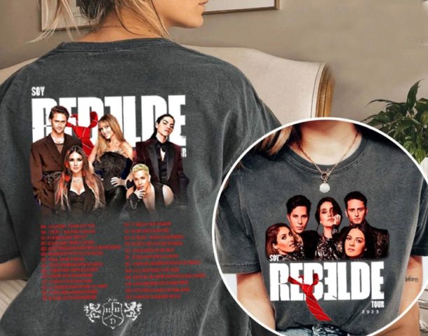 Soy Rebelde Tour 2023 T-shirt, Soy Rebelde T-shirt, RBD Touring T-shirt