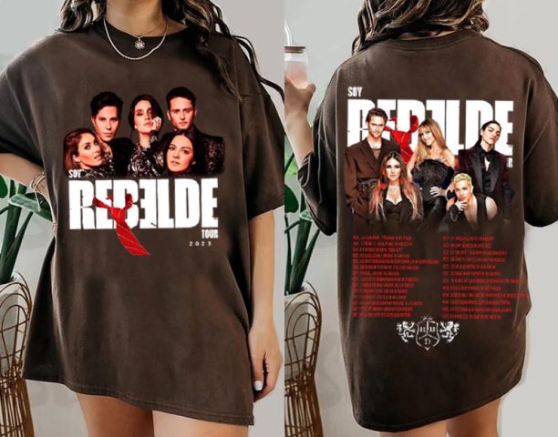 Soy Rebelde Tour 2023 T-shirt, Soy Rebelde T-shirt, RBD Touring T-shirt