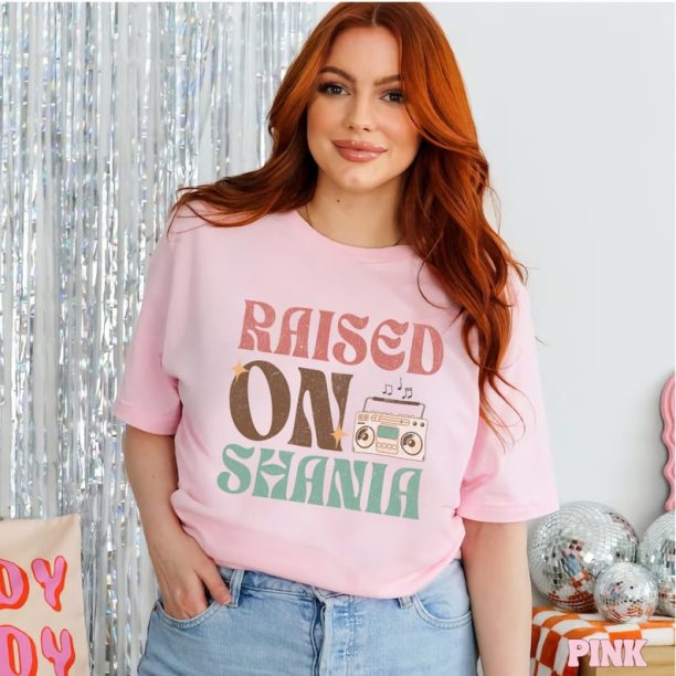 Raised on Shania Twain Country Music Concert T-Shirt, Shania Fan Gift, Vintage 90s Country Western Tee