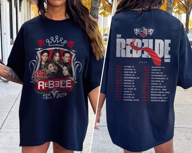 Rebelde RBD Tour 2023 Vintage Logo Tee - Soy Rebelde Concert Shirt