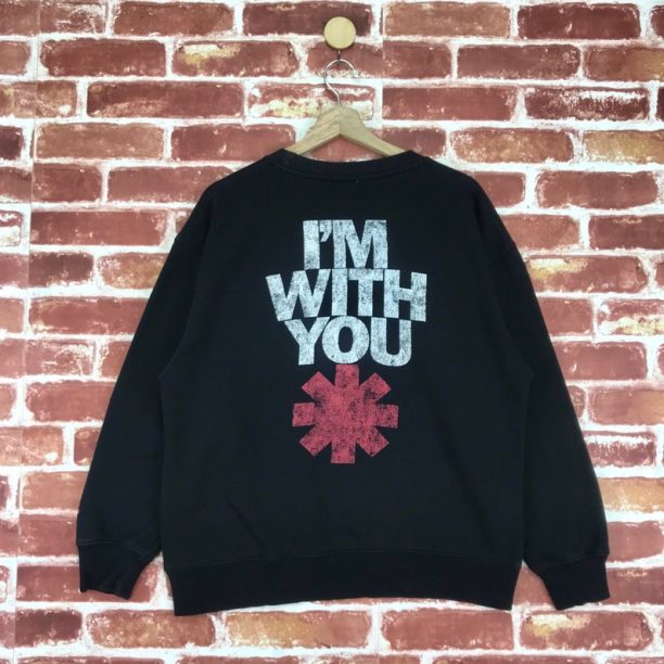 Red Hot Chili Pepper Sweatshirt Crewneck Big Logo I With You Promo Album Sweatshirt Size Medium