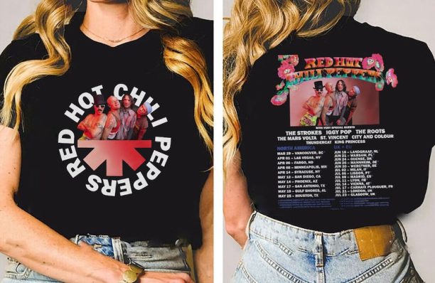 Red Hot Chili Peppers 2023 Tour T-Shirt, Red Hot Chili Peppers Shirt, 2023 Tour Shirt, RHCP Band Tour Concert 2023 Shirt