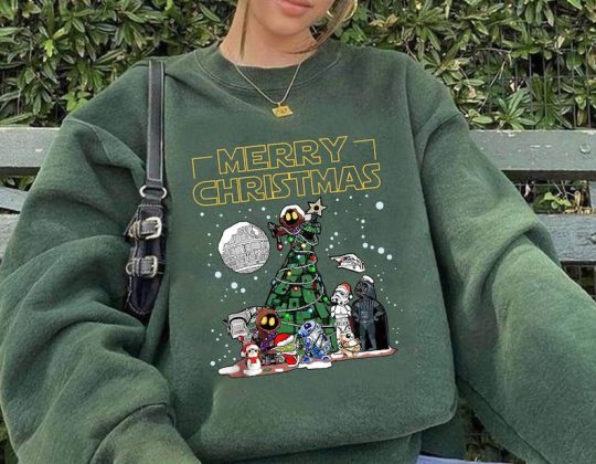 Baby Yoda Darth Vader Disney Star Wars Christmas Sweatshirt