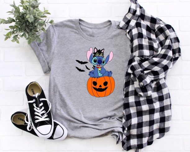 Stitch Halloween Disney Shirt, Halloween Couple Shirt,Gift For Halloween, Disney Halloween Shirt