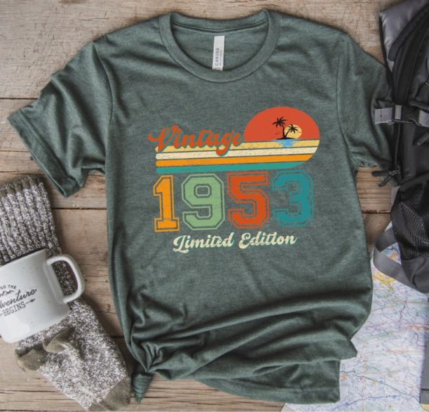 70th Birthday Shirt, Vintage T Shirt, Vintage 1953 Shirt