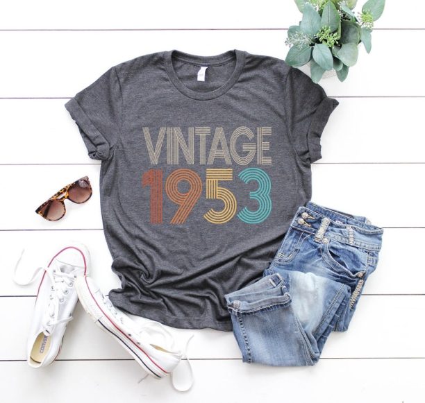 70th Birthday T-Shirt, Vintage 1953 Shirt, 70th Birthday T-Shirt