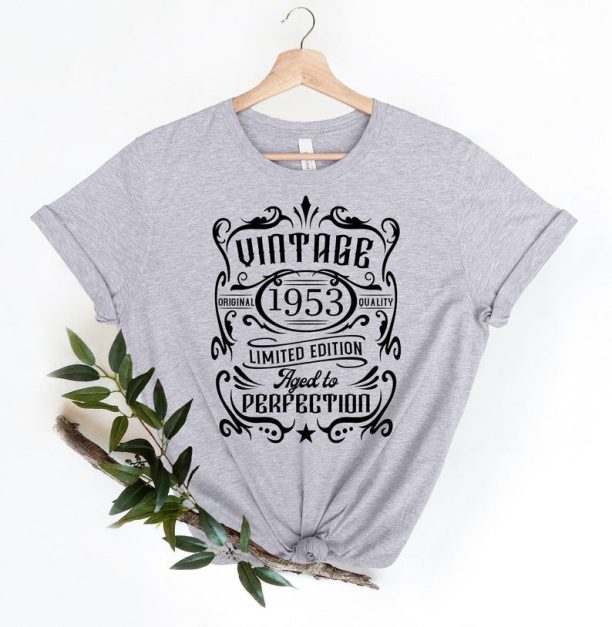 1953 Retro Birthday Shirt, Vintage 1953 Shirt, Gift for 70th Birthday