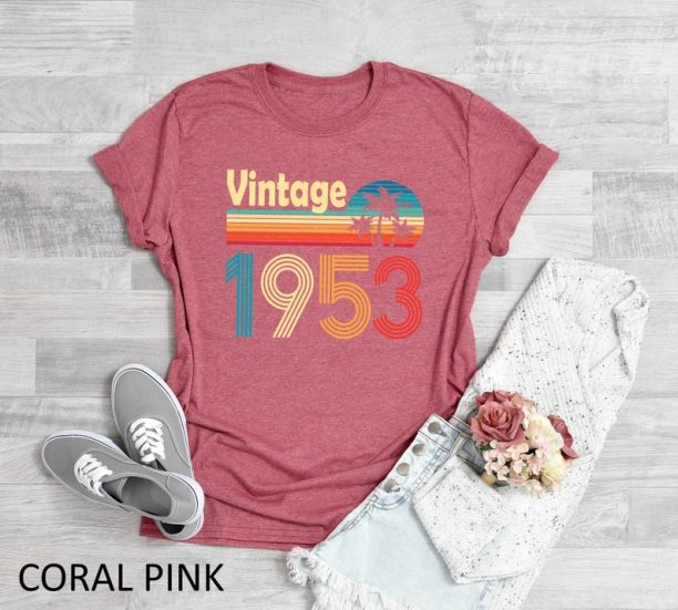 70Th Birthday Shirt, Vintage 1953 Tee