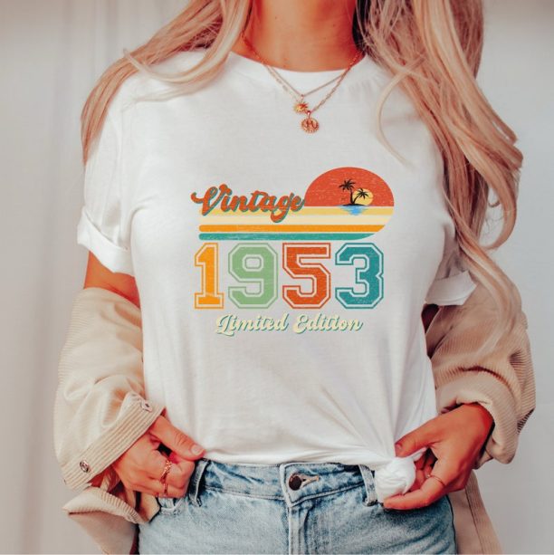 70th Birthday Shirt, Vintage T Shirt, Vintage 1953 Shirt