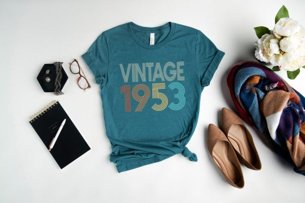 70th Birthday T-Shirt, Vintage 1953 Shirt, 70th Birthday T-Shirt