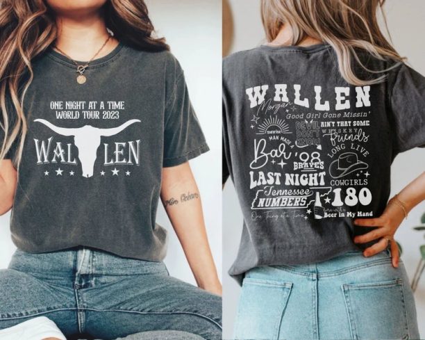 Wallen Shirt, One Thing At A Time, Bullhead T-shirt, Country Concert Shirt, Cowboy Tee, Country Music, Cow Bull Skull, Music Lover Shirts