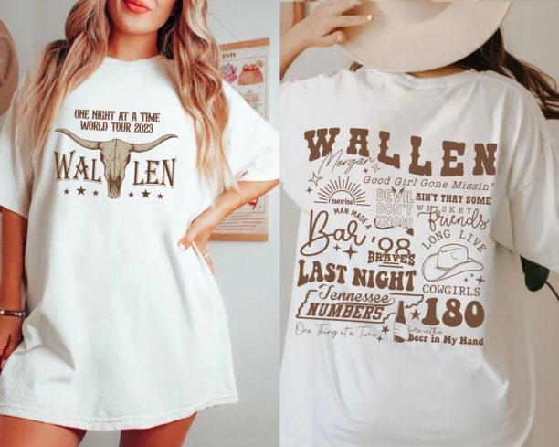 Wallen Shirt, One Thing At A Time, Bullhead T-shirt, Country Concert Shirt, Cowboy Tee, Country Music, Cow Bull Skull, Music Lover Shirts