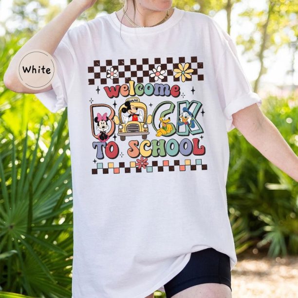 Mickey And Friends Back To School Shirt, Disney Welcome Back To School Tee, Mickey First Day Of School Tee