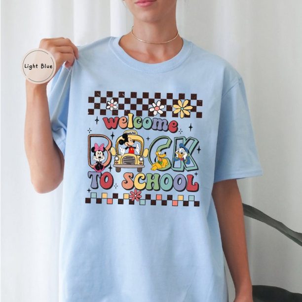 Mickey And Friends Back To School Shirt, Disney Welcome Back To School Tee, Mickey First Day Of School Tee