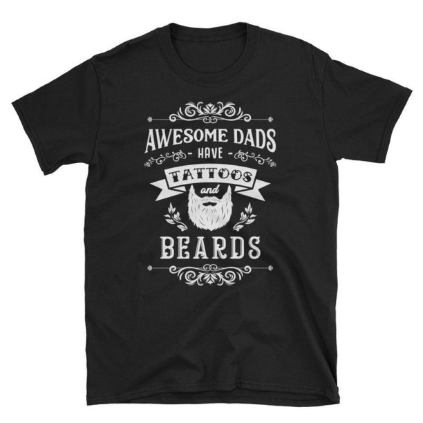 Tattoo Dad Shirt Ink Dad Bearded Dad Shirt Cool Dad Shirt Coolest Dad Gift Father Gift Awesome Dad Shirt Badass Dad