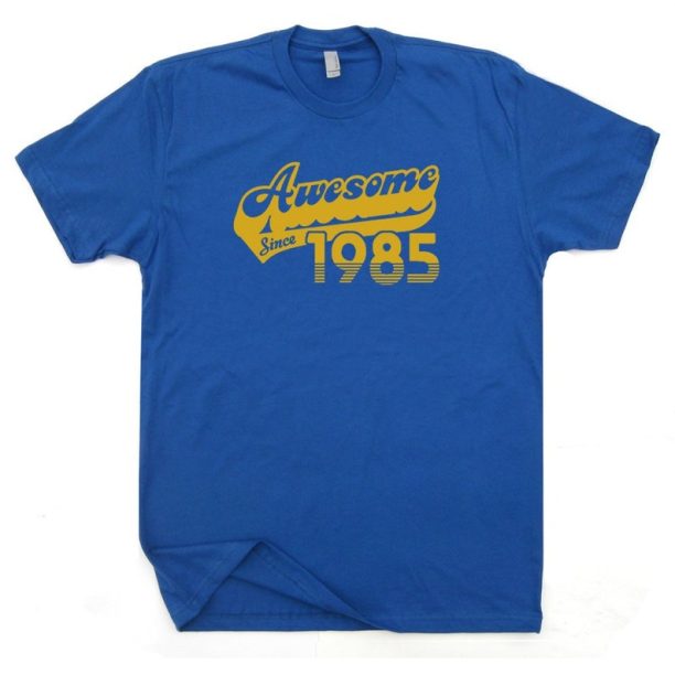 Awesome Since 1985 T Shirt 38th Birthday T Shirt 1985 Birthday T Shirt Funny Born in 1985 Made In 85 Mens Womens