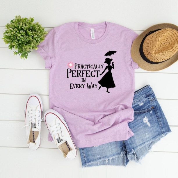 Mary Poppins Shirt, Practically Perfect In Every Way Shirt, Disney Shirt, Mary Poppins