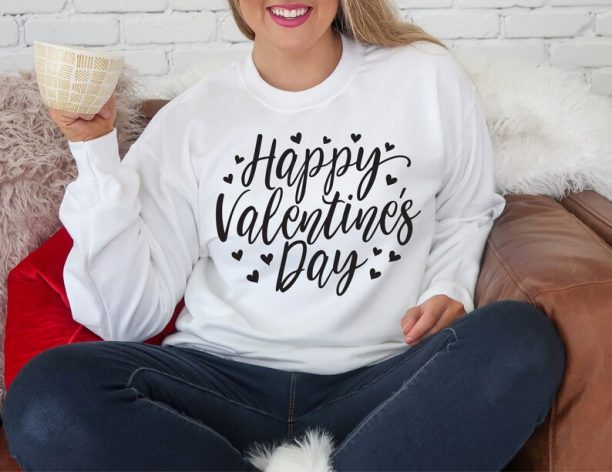 Happy Valentines Day Sweater, Valentines Day Sweater, Quarantine Valentines Day Sweatshirt, Valentine's Day Gift, Valentines Day Sweatshirt