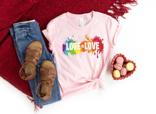 Love is Love Shirts, Valentine's Shirt, Valentine's Day Shirt, LGBT Shirt, Equality, LGBT Outfit, Love Wins, Rainbow Pride Shirt