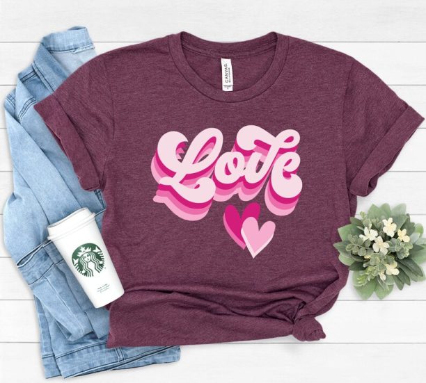 Retro Valentine Day Shirt,Valentines Day Shirts, Valentine,Retro Love,Valentine Love, Valentine Retro Heart Shirt,Valentines Day Gift