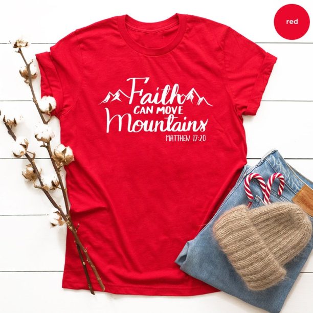 Faith T Shirt, Christian T-Shirt, Grace Shirt, Prayer Shirts, Religious T Shirt, Nature Lover Shirt