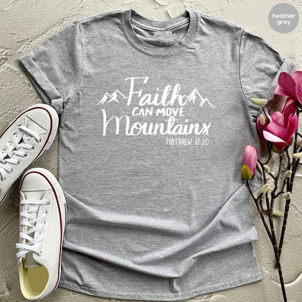 Faith T Shirt, Christian T-Shirt, Grace Shirt, Prayer Shirts, Religious T Shirt, Nature Lover Shirt