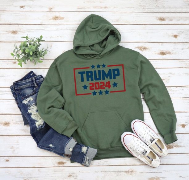 Donald Trump 2024 Hoodie - America First - Trump Girl Sweatshirt - Christmas Gift - Birthday Present