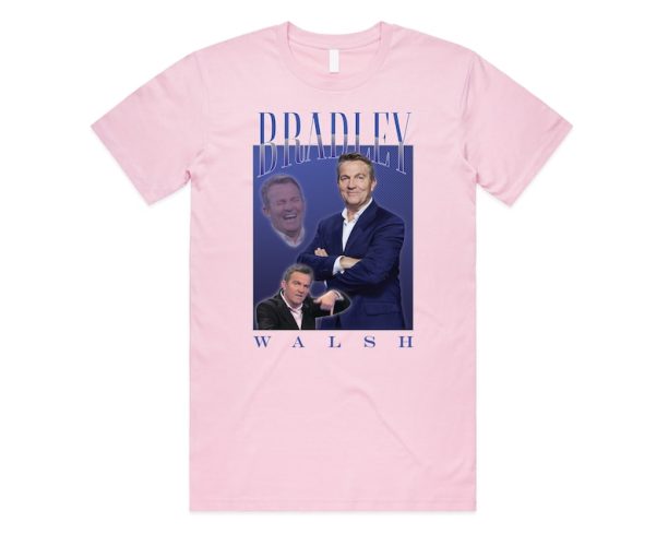 Bradley Walsh Homage T-shirt Tee Top Funny TV Presenter UK Legend Icon Retro Gift