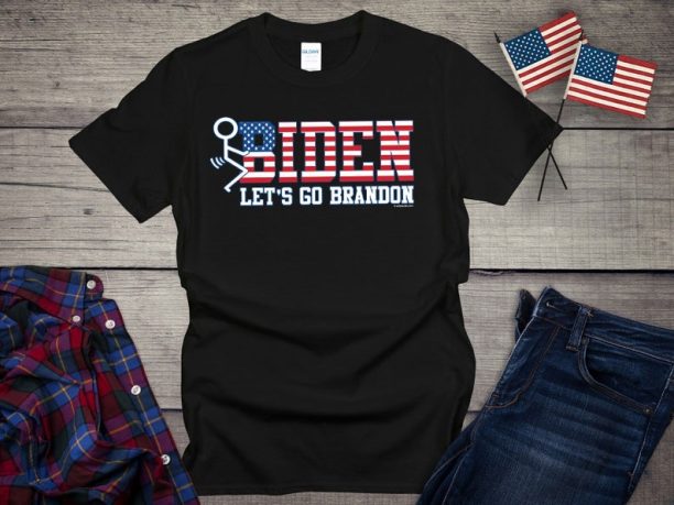 Anti Joe Biden T-shirt, Let's Go Brandon Tee, Nascar Chant Shirt, FJB, Political, Anti-Biden, President, Stick Figure