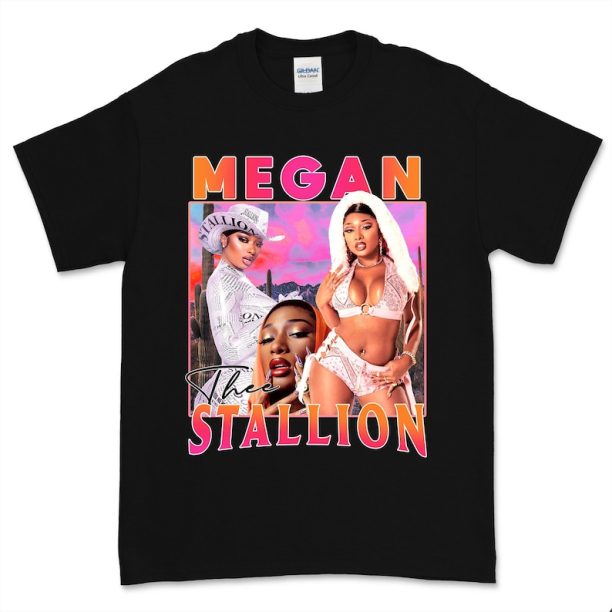 MEGAN THEE STALLION Vintage Tshirt Homage Houston Texas Rap 90's Music