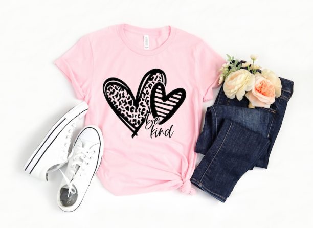 Be Kind Heart Valentines Day Shirt,Valentines Day Shirts For Woman,Heart Shirt,Cute Valentine,Valentines Day Gift,Mom Valentines Shirt