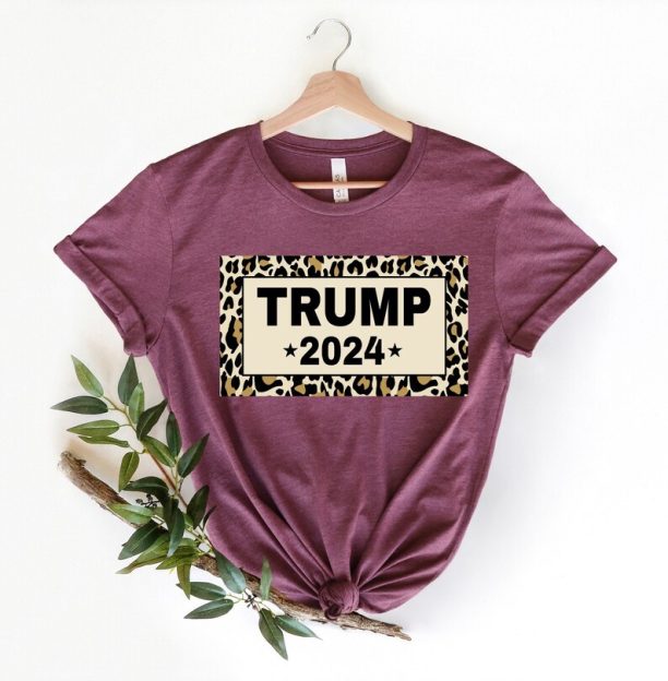 Trump 2024 Shirt, Donald Trump 2024 Take America Back Leopard Shirt, Take America Back Trump, Trump Shirt