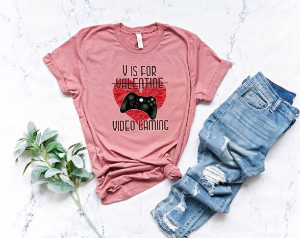 Video Gaming Valentine Shirt,Game Lover Shirt,Love Shirt,kids Valentine Shirt,valentines gift,Video Game Shirt,Boys Valentine Shirt