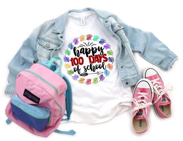 Happy 100 Days Of School Shirt, 100 Days Of School, Teacher Gifts, Teacher Appreciation, 100 Days Brighter